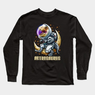 T-Rex Dinosaur Astronaut Long Sleeve T-Shirt